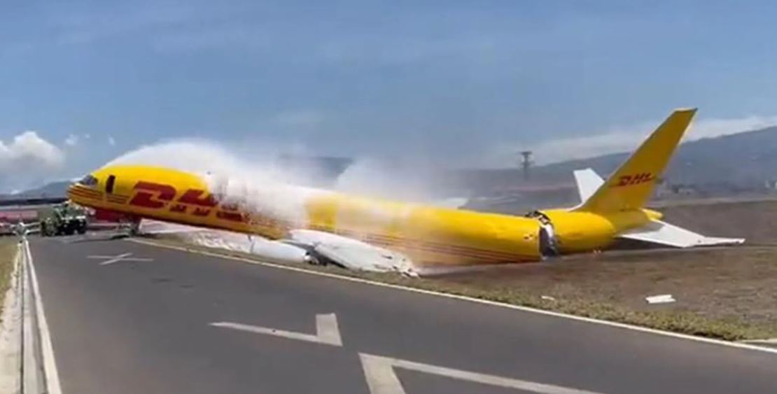 Probe Begins on Why DHL Freighter Broke Apart on Landing